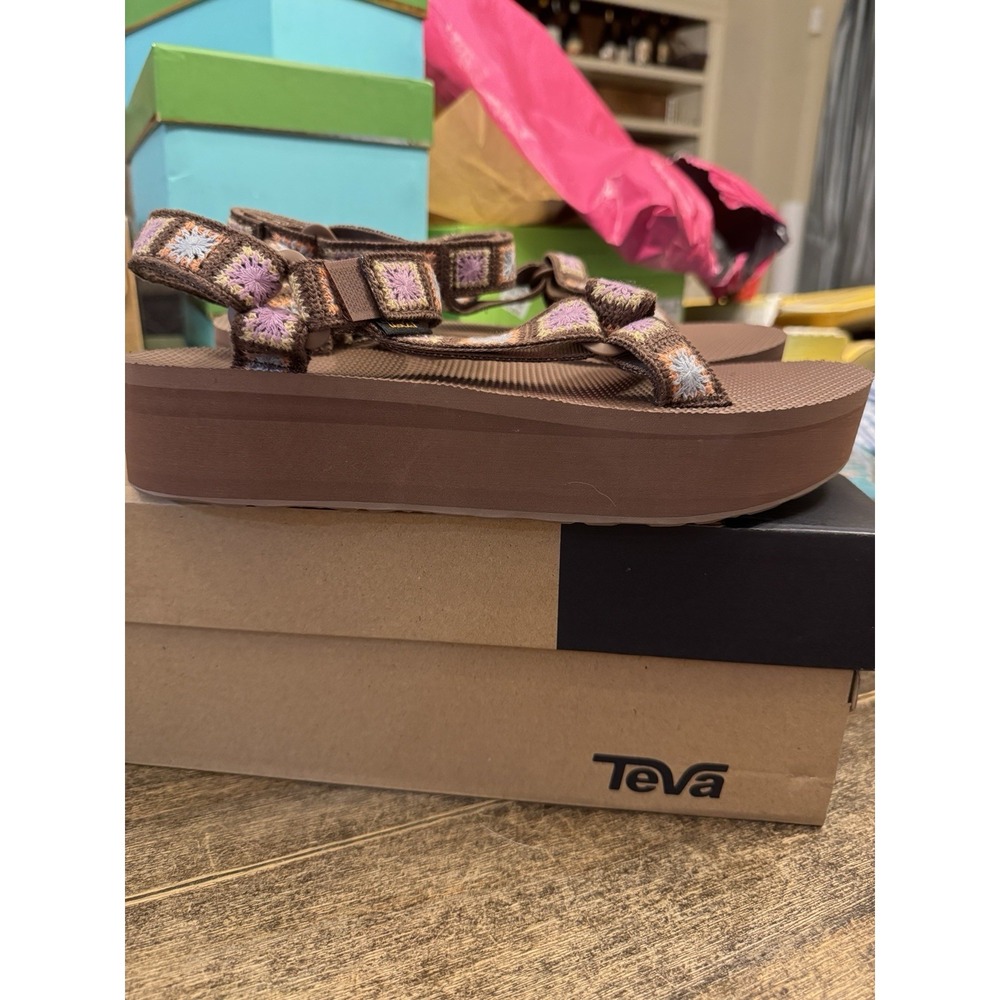 Teva Women's Flatform Universal Sandal Crochet Size 11 Gorpcore - Picture 4 of 11